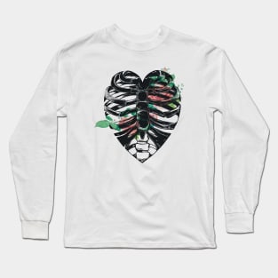 flowers, ribs and heart Long Sleeve T-Shirt